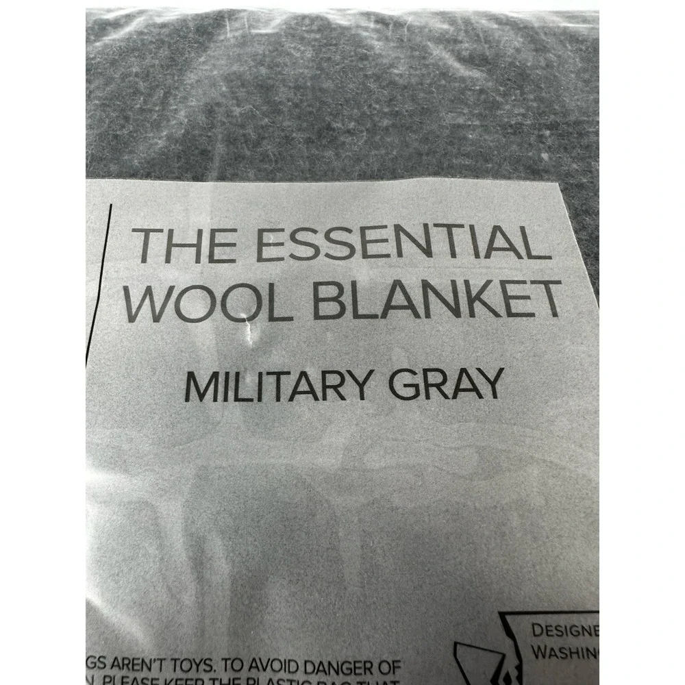Acturus Essential Wool Blanket Military Gray Outdoors Camping Brand New
